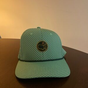 Masters Green Patterned Baseball Cap with Embossed Strap